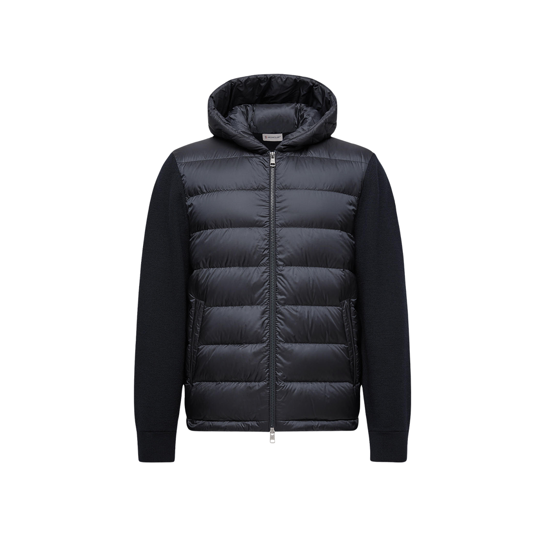 몽클레르 패딩 울 집업 후드 블루 - 25FW(Moncler Padded Wool Zip-Up Hooded Blue - 25FW) - 1