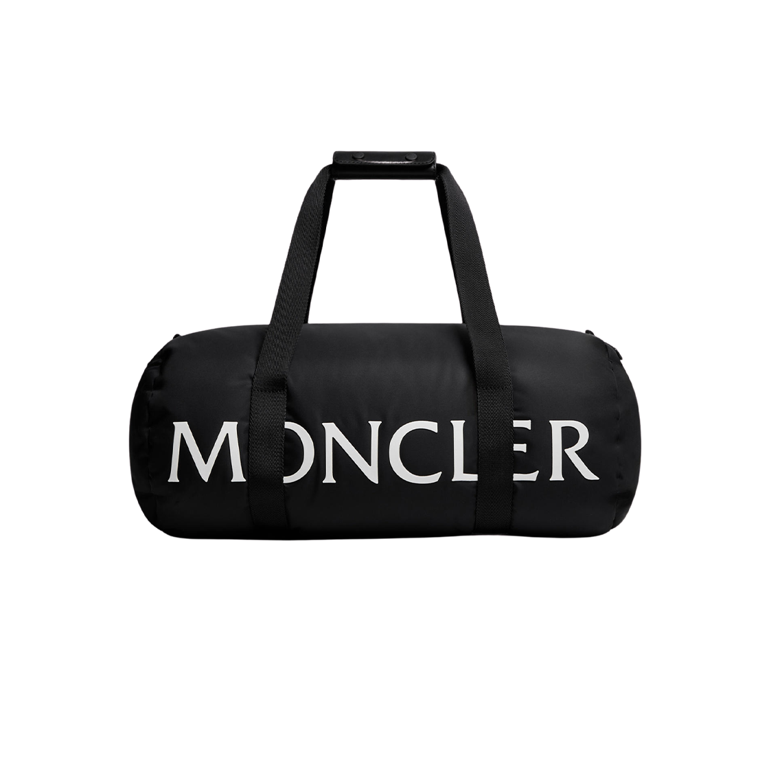 K2-09A-5G00001-M8321-999 Moncler Logo Water Repellent Down Filled Duffle Bag Black - 25FW