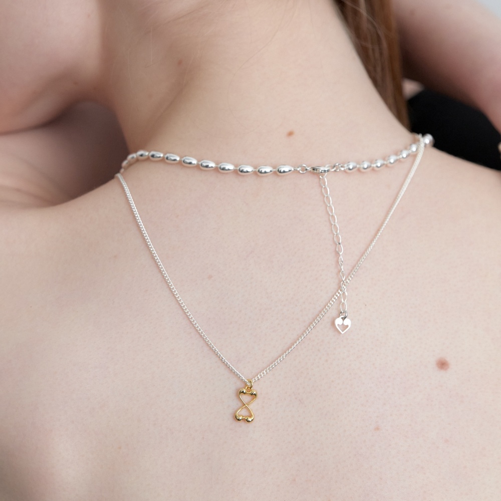 러브미몬스터 모래시계 몬트 체인목걸이 골드(lovememonster Hourglass Mont Chain Necklace Gold) - 2