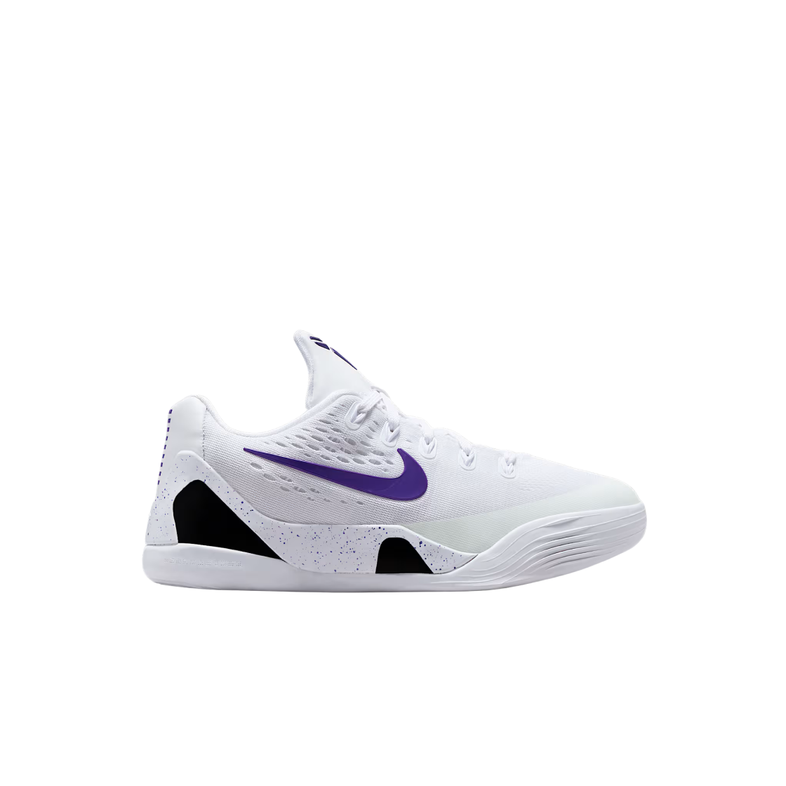 (GS) 나이키 코비 9 엘리트 로우 화이트 코트 퍼플((GS) Nike Kobe 9 Elite Low White Court Purple)