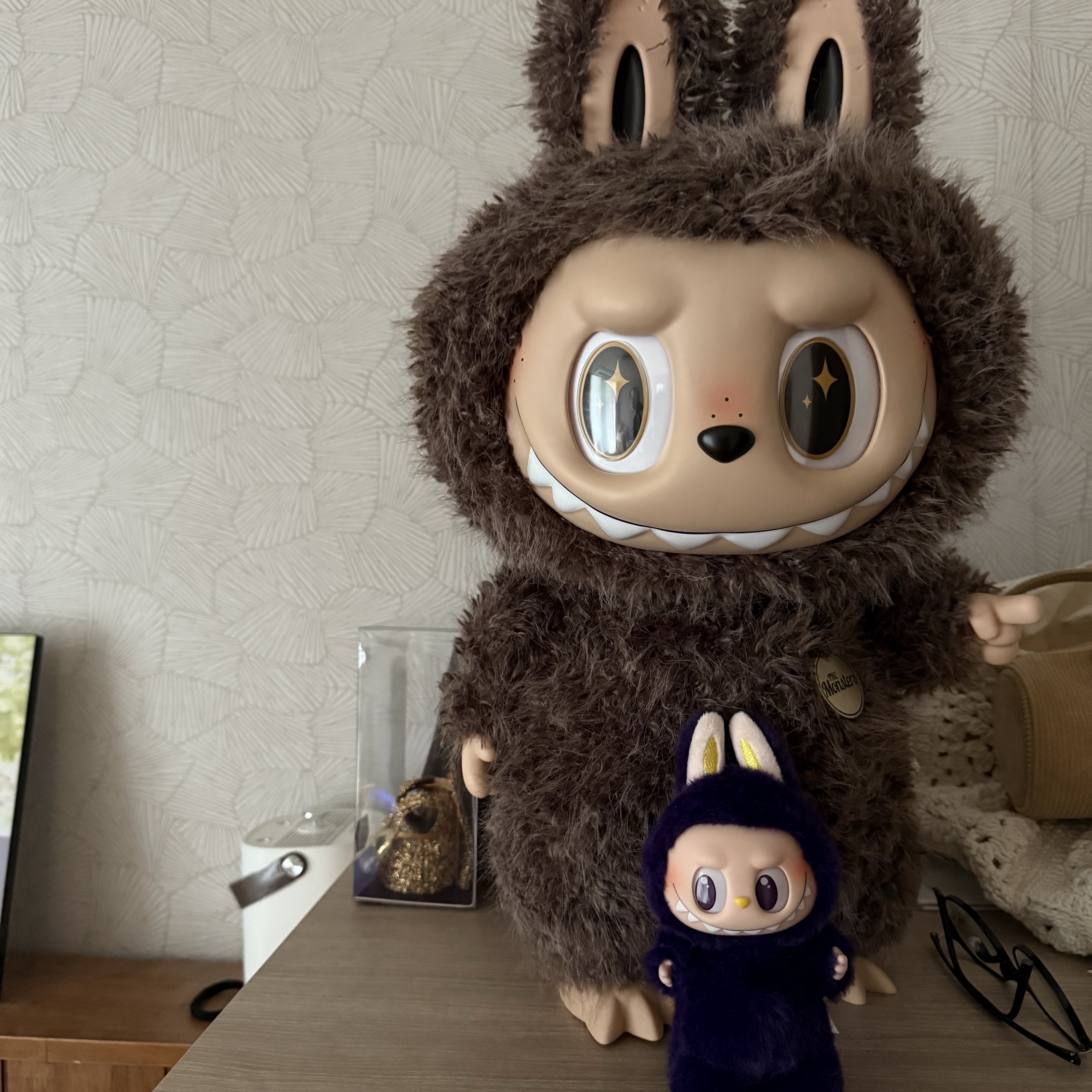Pop Mart Labubu x Pronounce Lucky Fairy Toy Keyring, Pop Mart The Monsters I Found You Vinyl Face Doll 착용 스타일 - 1