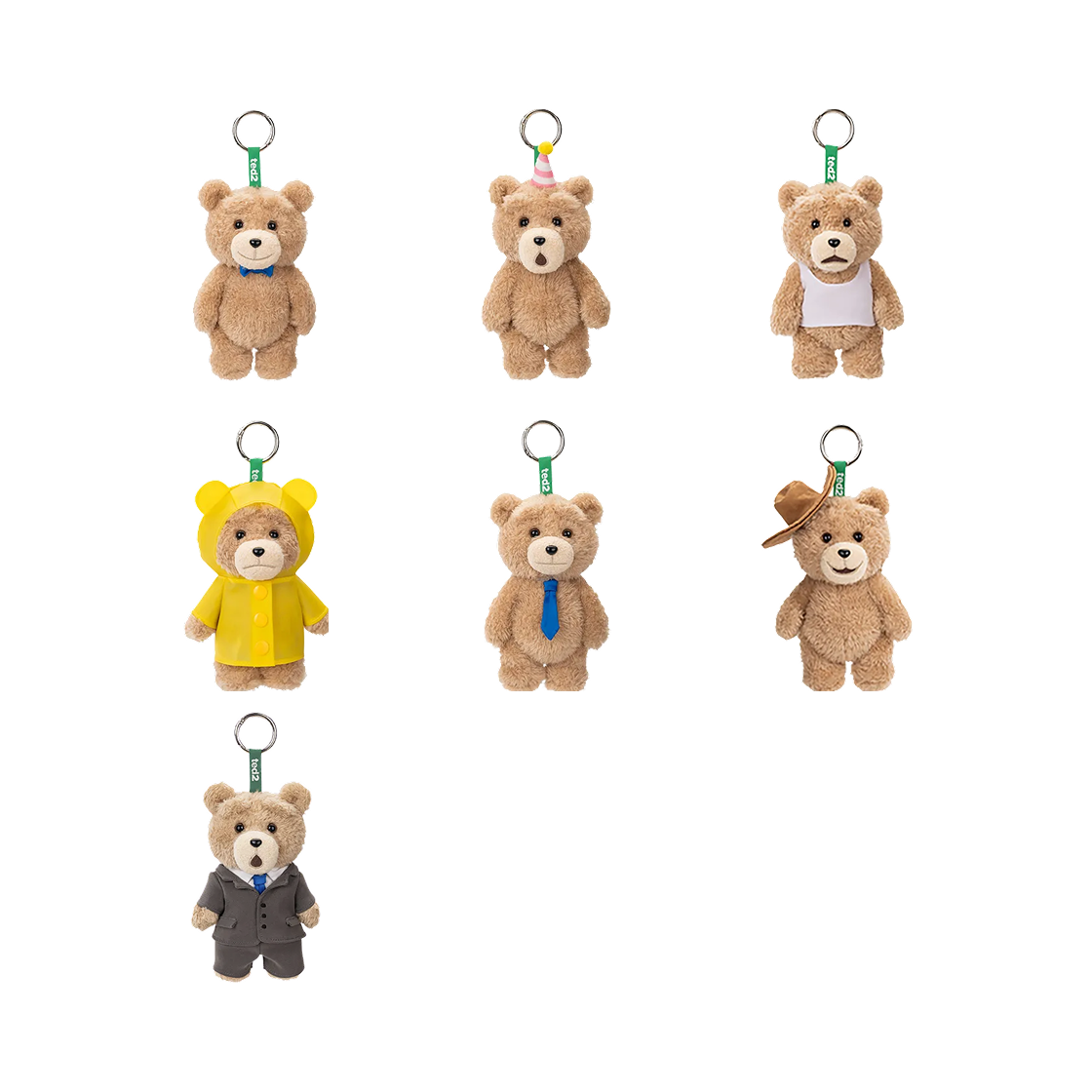 팝마트 테드2 테디베어 액션 플러시 펜던트 미개봉 랜덤박스 (6개입)(Pop Mart Ted2 Teddy Bear Action Plush Pendant Sealed Case (6 Blind Boxes)) - 2