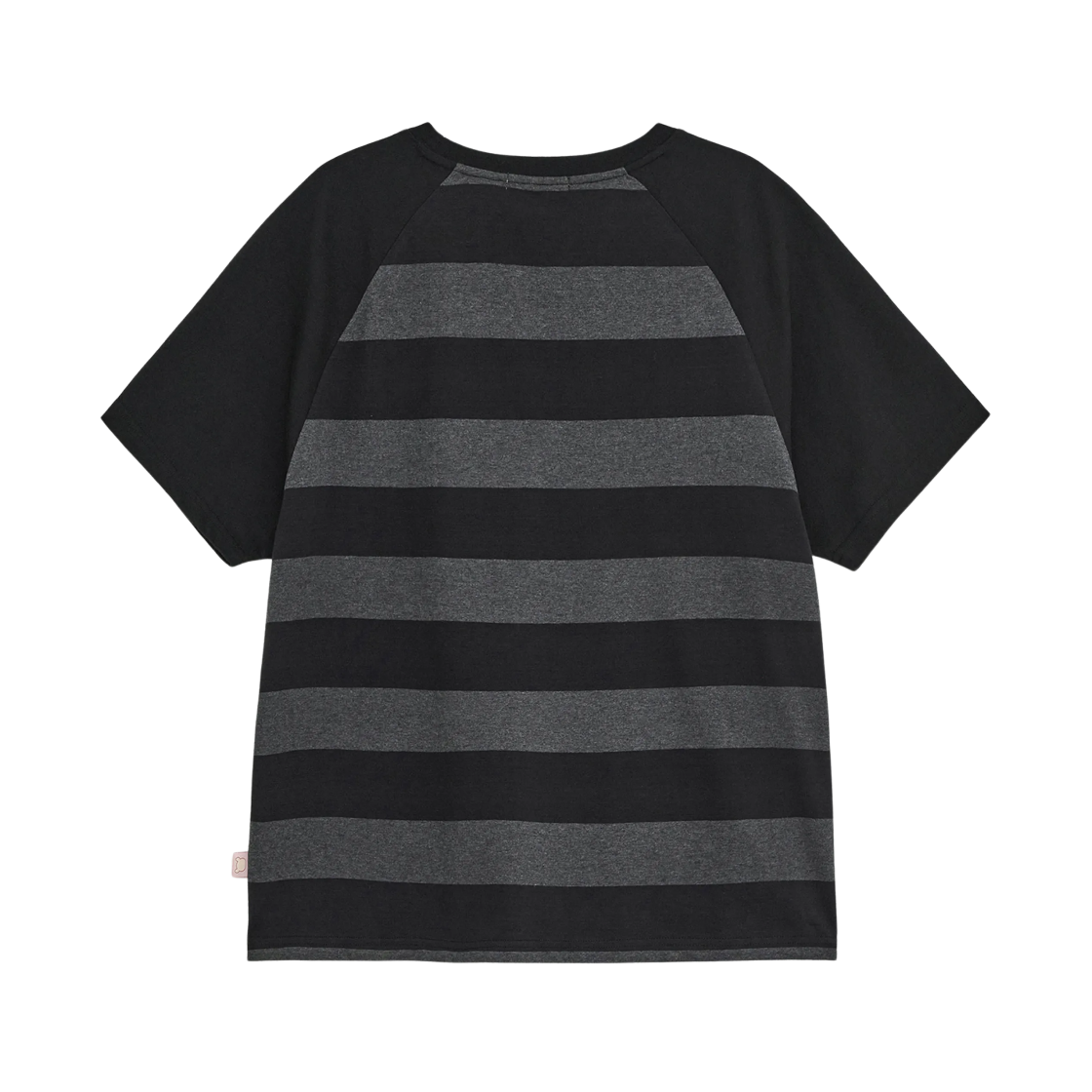 (W) 허그유어스킨 릴랙스 스트라이프 코리락쿠마 티셔츠 차콜((W) hugyourskin Relax Stripe Korilakkuma T-Shirt Charcoal) - 2
