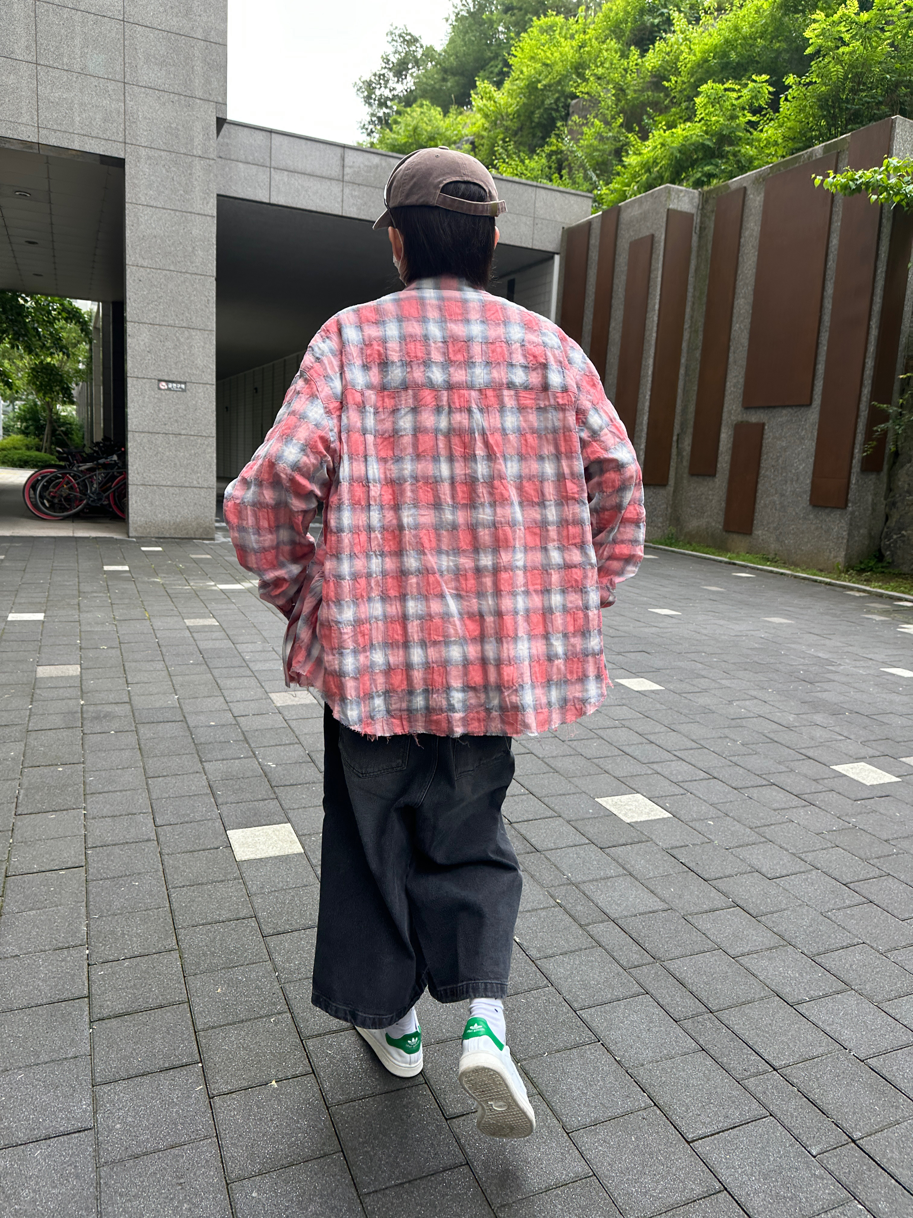 [더블적립]Farfromwhat Far Flannel Shirts 05 착용 스타일 - 4