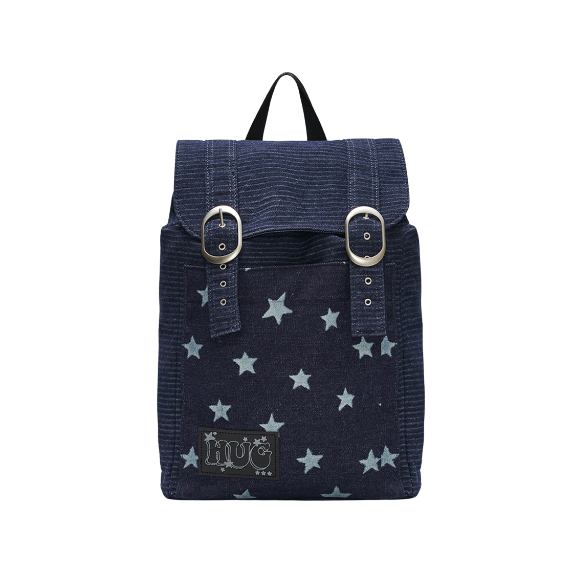 - hugyourskin Stardust Denim Backpack Blue Denim