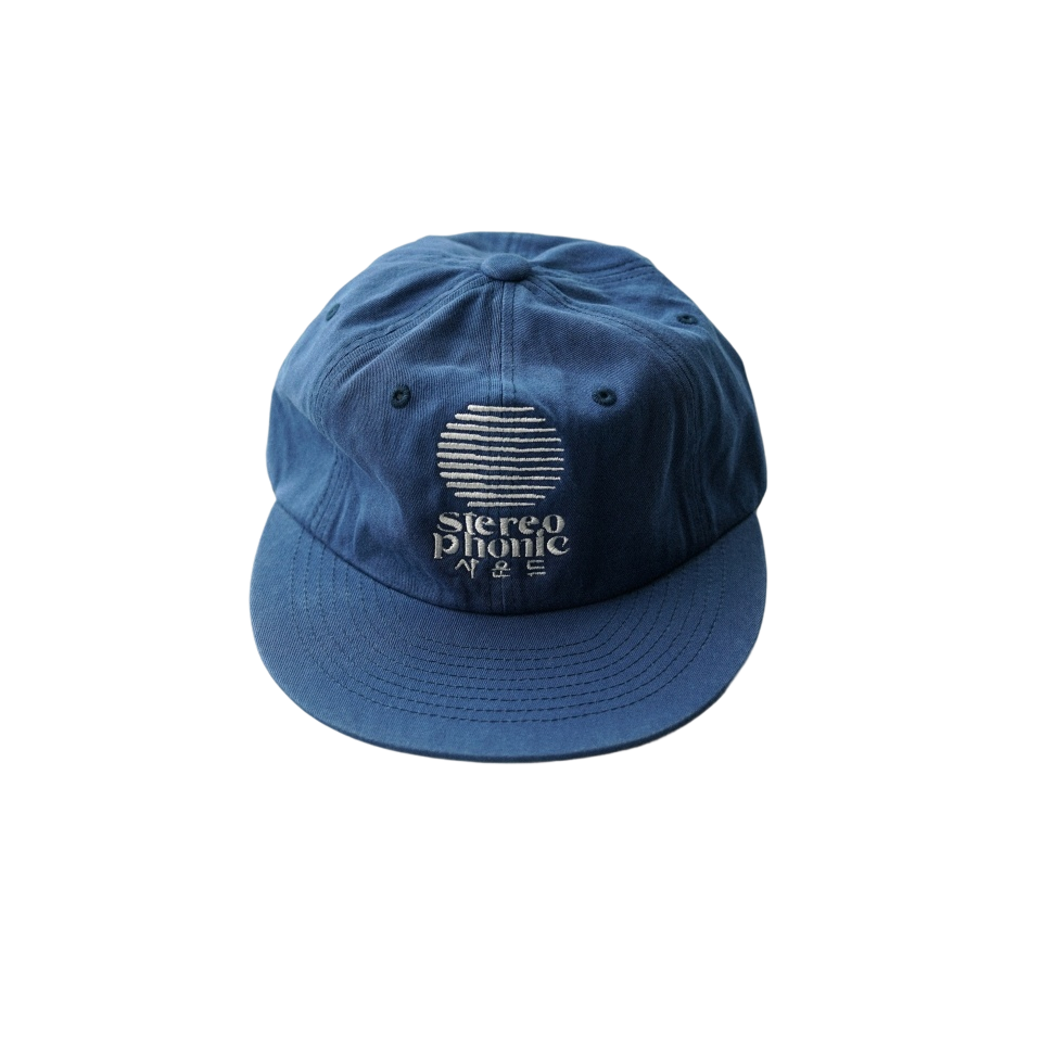 24101 Stereophonic Sound SPS Logo Soft Flat Cap Blue