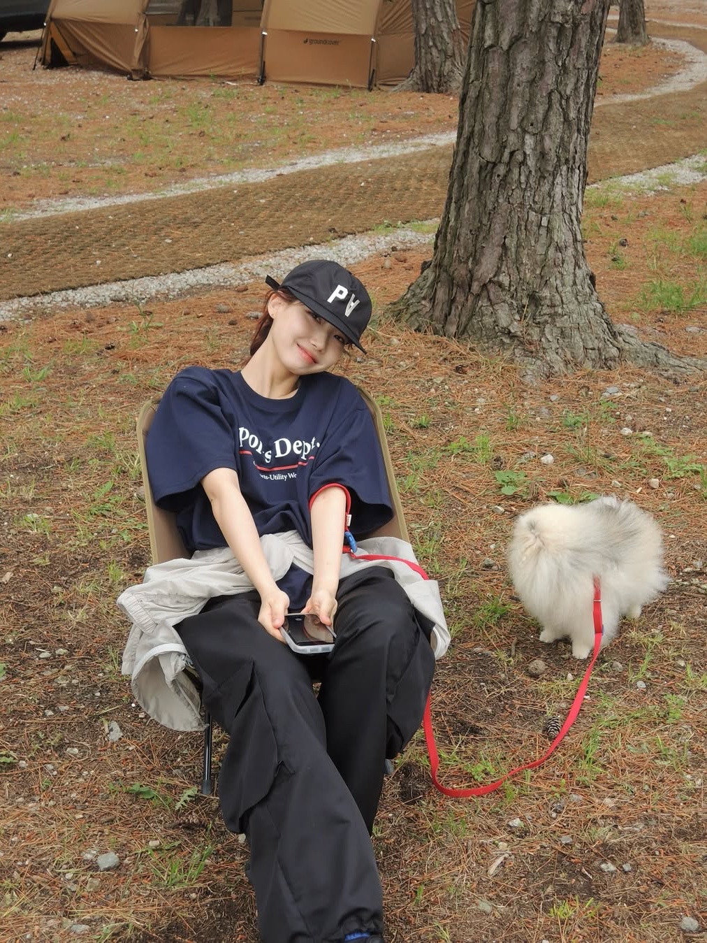 Sports Dept Line Logo T-shirt Navy, Salomon XT-6 ADV Black 착용 스타일 - 2