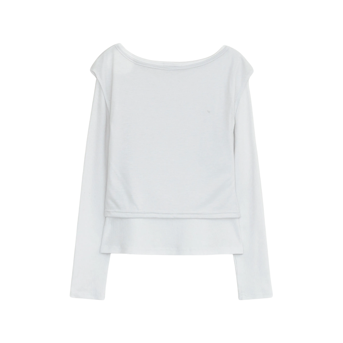 (W) 허그유어스킨 폴른 엔젤 레이어드 탑 화이트((W) hugyourskin Fallen Angel Layered Top White) - 2