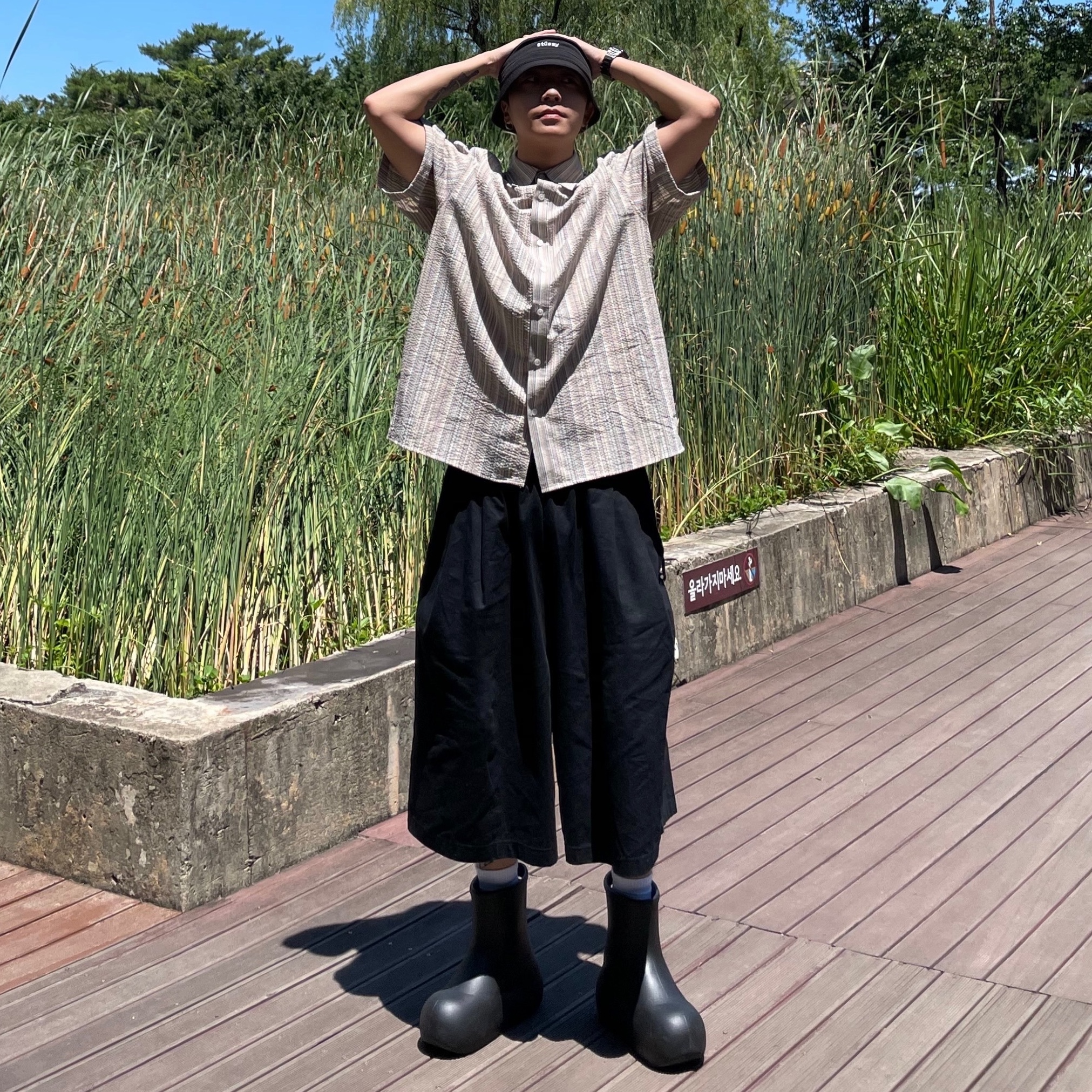 Taw&Toe Zerovity Murff Black 착용 스타일 - 1