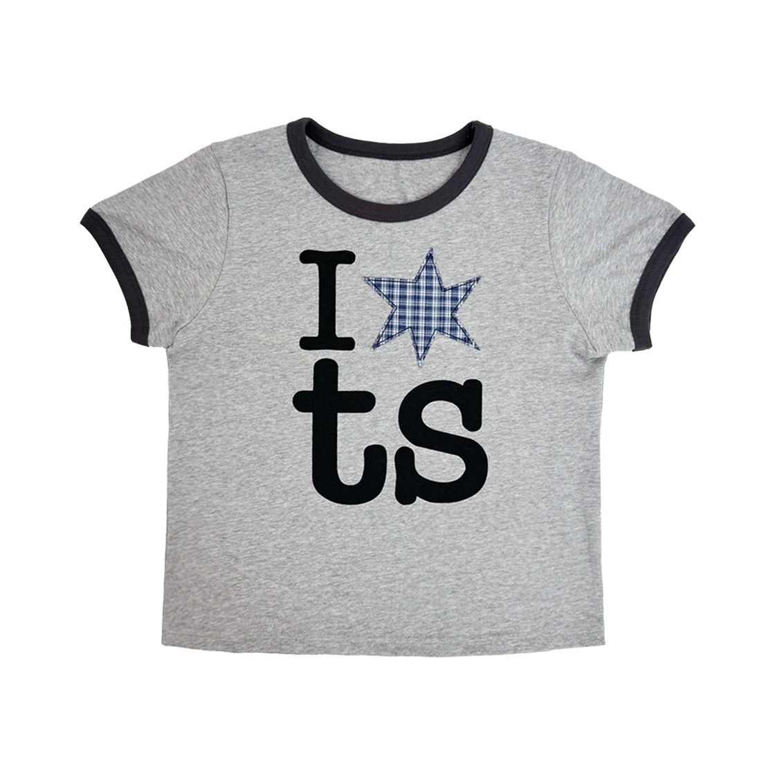 (W) 탄산마그네슘 링거 티셔츠 그레이((W) Tansanmagnesium Ringer T-Shirt Grey)