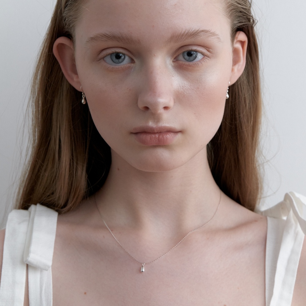 러브미몬스터 [실버] 티니 드롭 목걸이 실버(lovememonster [Silver] Tini Drop Necklace Silver) - 3