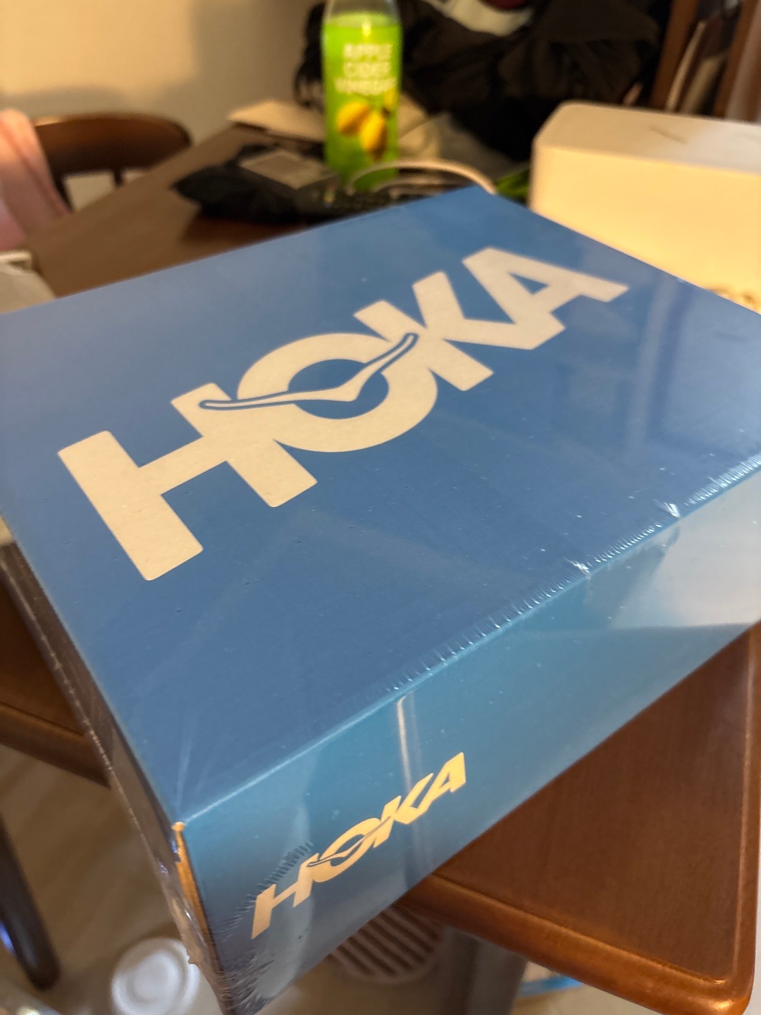 (W) Hoka Bondi 9 Black - Regular 착용 스타일 - 1