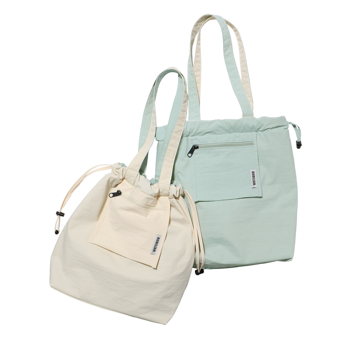 버빌리안 머스크 리버서슬 숄더백 아이보리&민트(Bubilian Musk Reversible Soulder Bag Ivory&Mint)