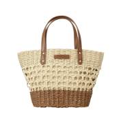Starbucks Aloha Raffia Tote Bag Brown