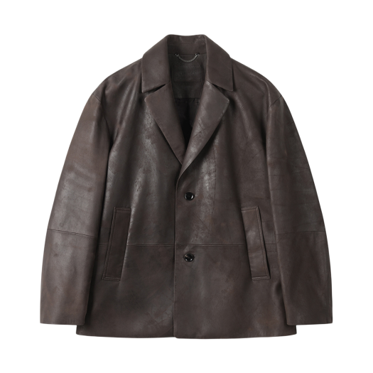 CWJAA25511BRX Customellow Vegetable Leather Jacket Brown