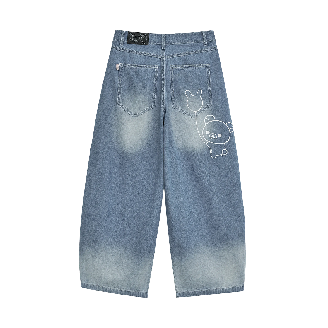 - (W) hugyourskin Korilakkuma Washed Jeans Light