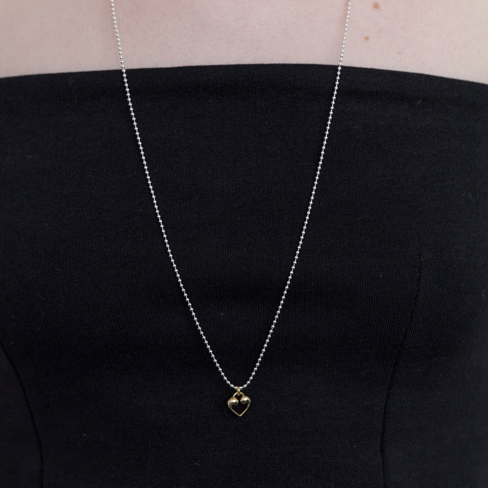러브미몬스터 몬트 티니볼 롱 체인목걸이 콤비(lovememonster Mont Tini Ball Long Chain Necklace Combi) - 3