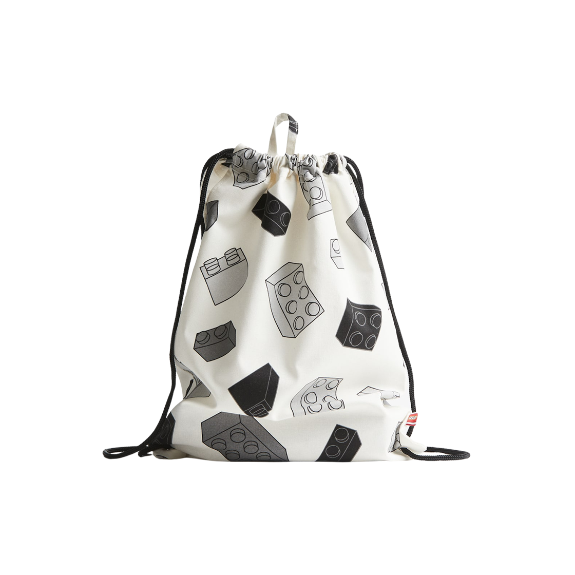 에이치앤엠 x 레고 패턴 짐 백 화이트 레고(H&M x Lego Patterned Gym Bag White Lego)