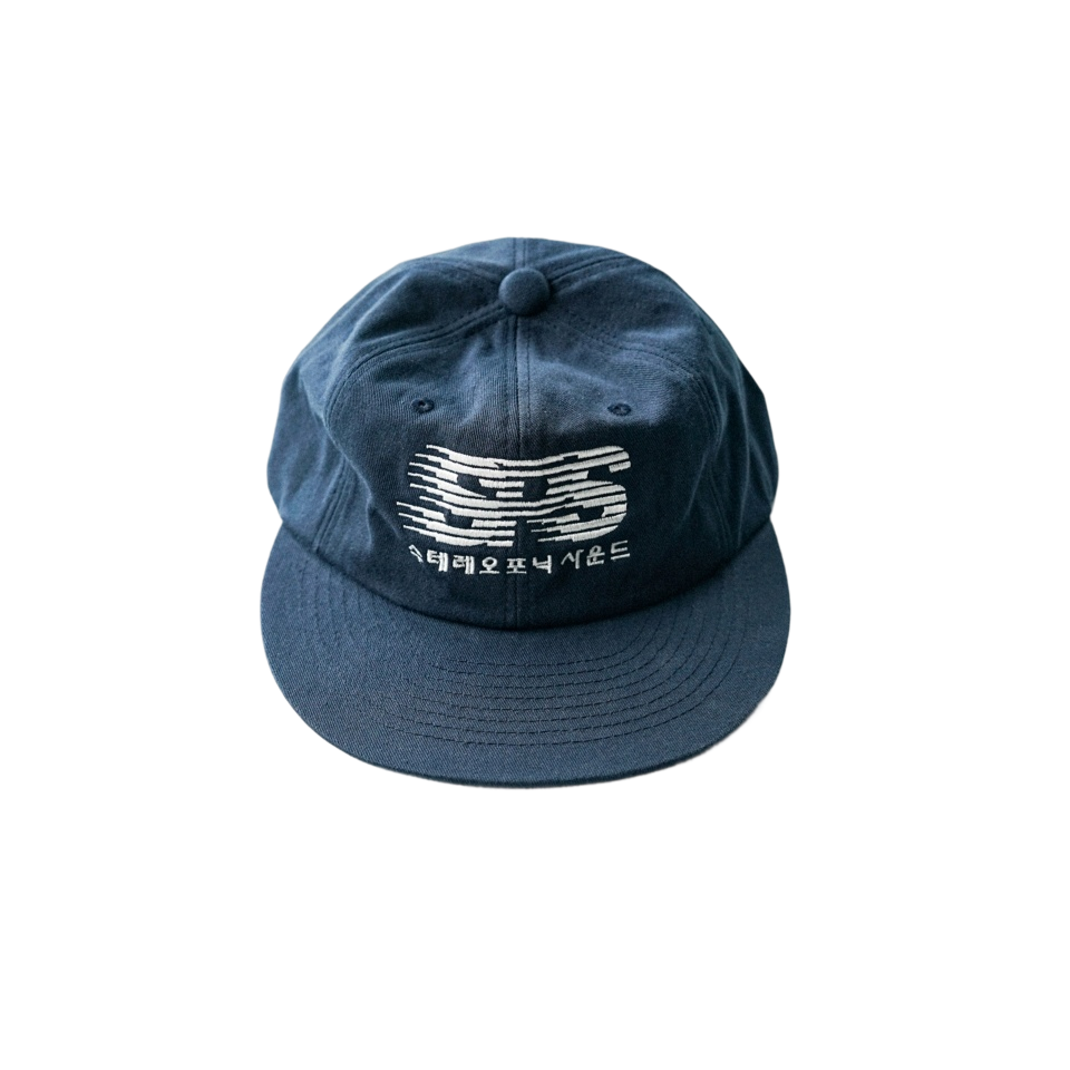 25031 Stereophonic Sound SPS Wave Logo Flat Cap Navy