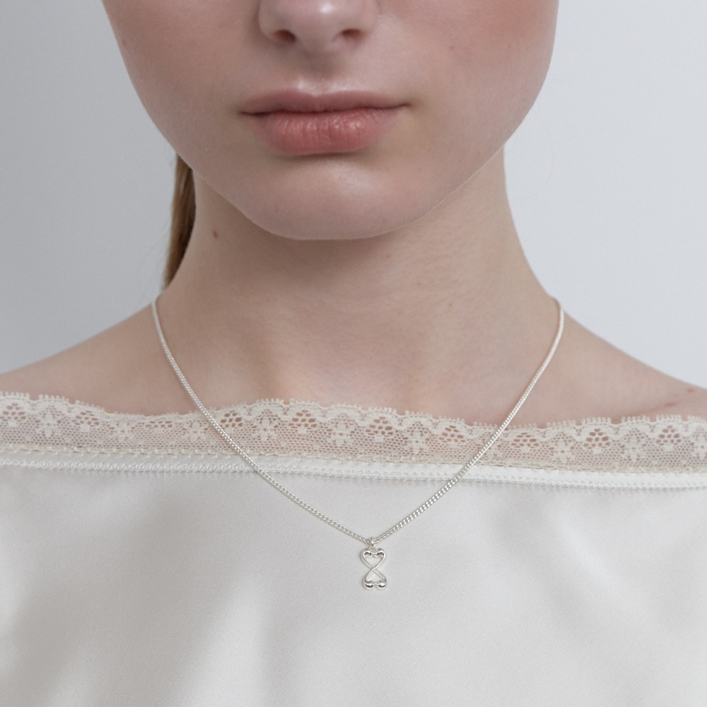 러브미몬스터 모래시계 몬트 체인목걸이 실버(lovememonster Hourglass Mont Chain Necklace Silver) - 2