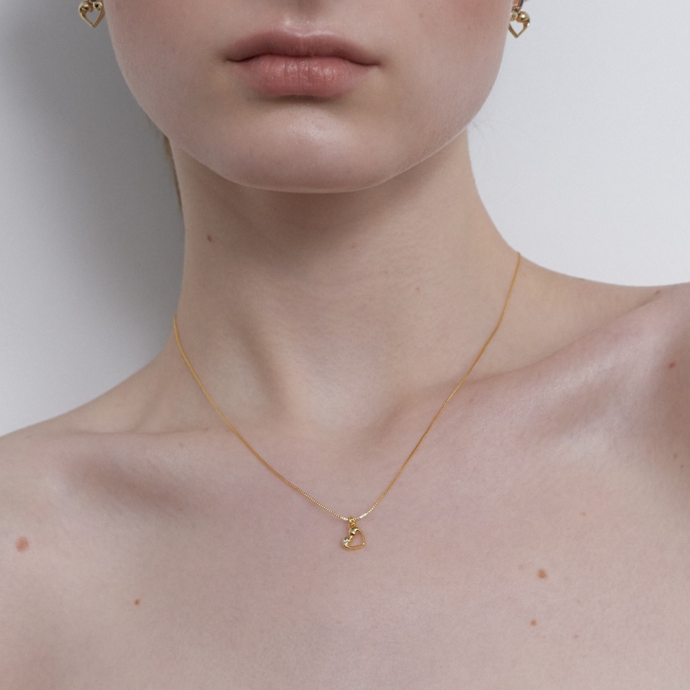 러브미몬스터 [실버] 퓨어 큐빅 몬트 체인목걸이 골드(lovememonster [Silver] Pure Cubic Mont Chain Necklace Gold) - 3