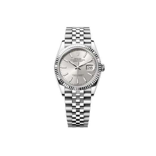ITFJ67O68IH3 Rolex Datejust 36-126234 Silver Bar Jubilee