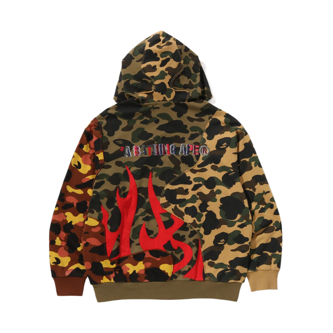 베이프 퍼스트 카모 업사이클 릴렉스드 핏 풀 집 후드 멀티(BAPE 1st Camo Upcycled Relaxed Fit Full Zip Hoodie Multi) - 2
