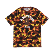 BAPE 1st Camo College T-Shirt Orange