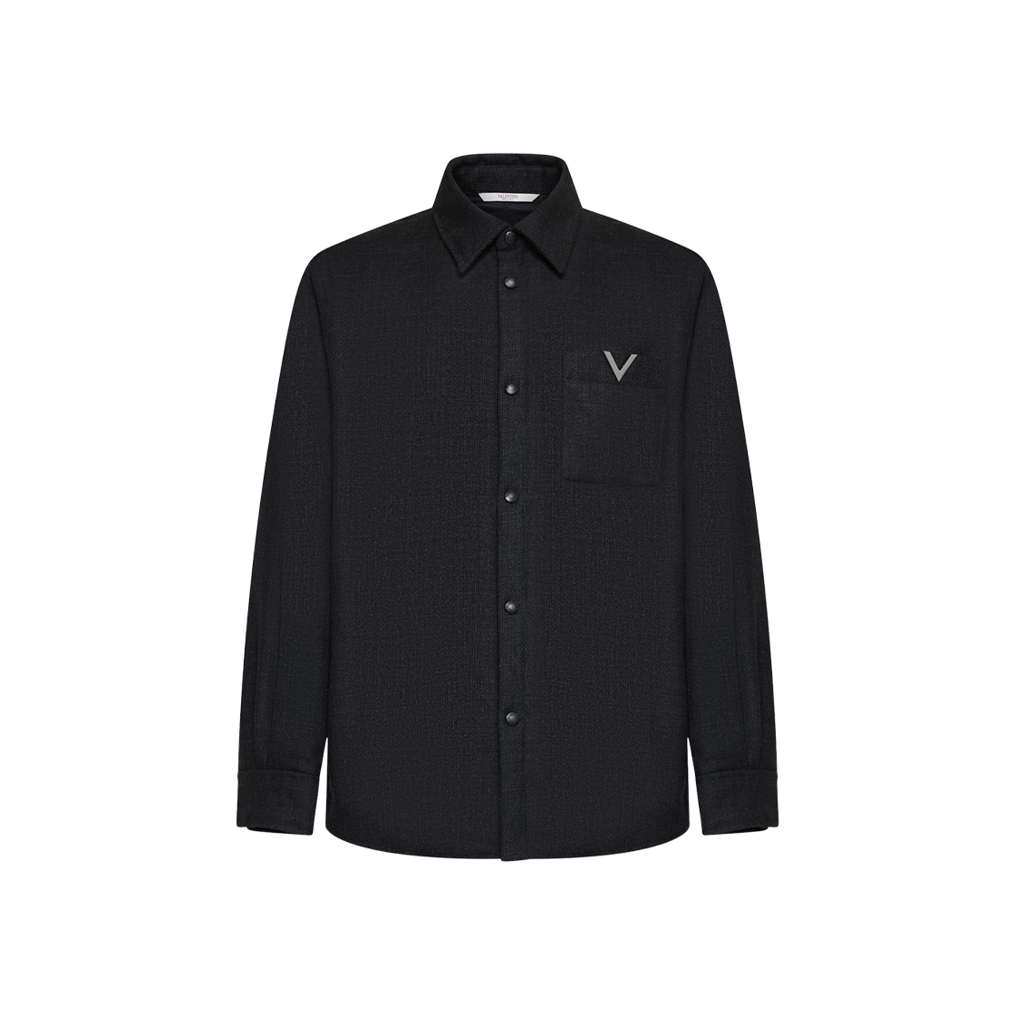 CIO068JB372 Valentino Vlogo Signature Shirt Jacket Black