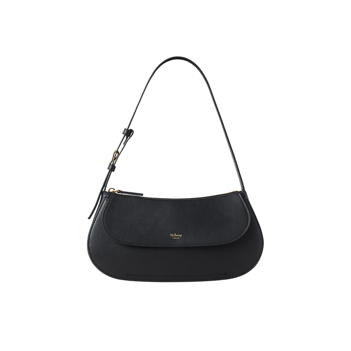 RL8725-587A100 Mulberry Micro Classic Grain Clovelly Shoulder Bag Black Micro Classic Grain