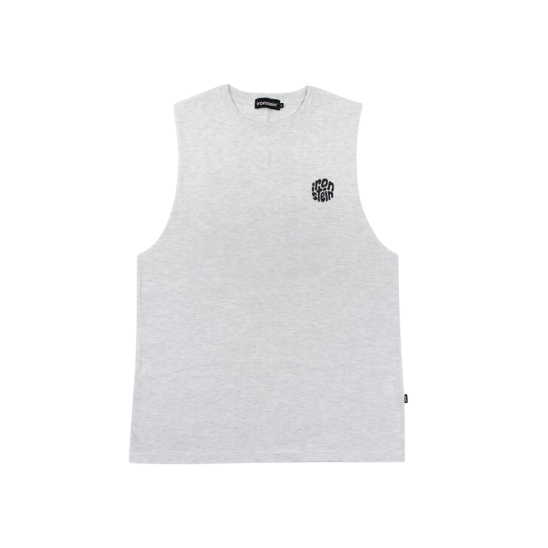 아이언슈타인 라운드 로고 슬리브리스 멜란지 그레이(Ironstein Round Logo Sleeveless Melange Gray)