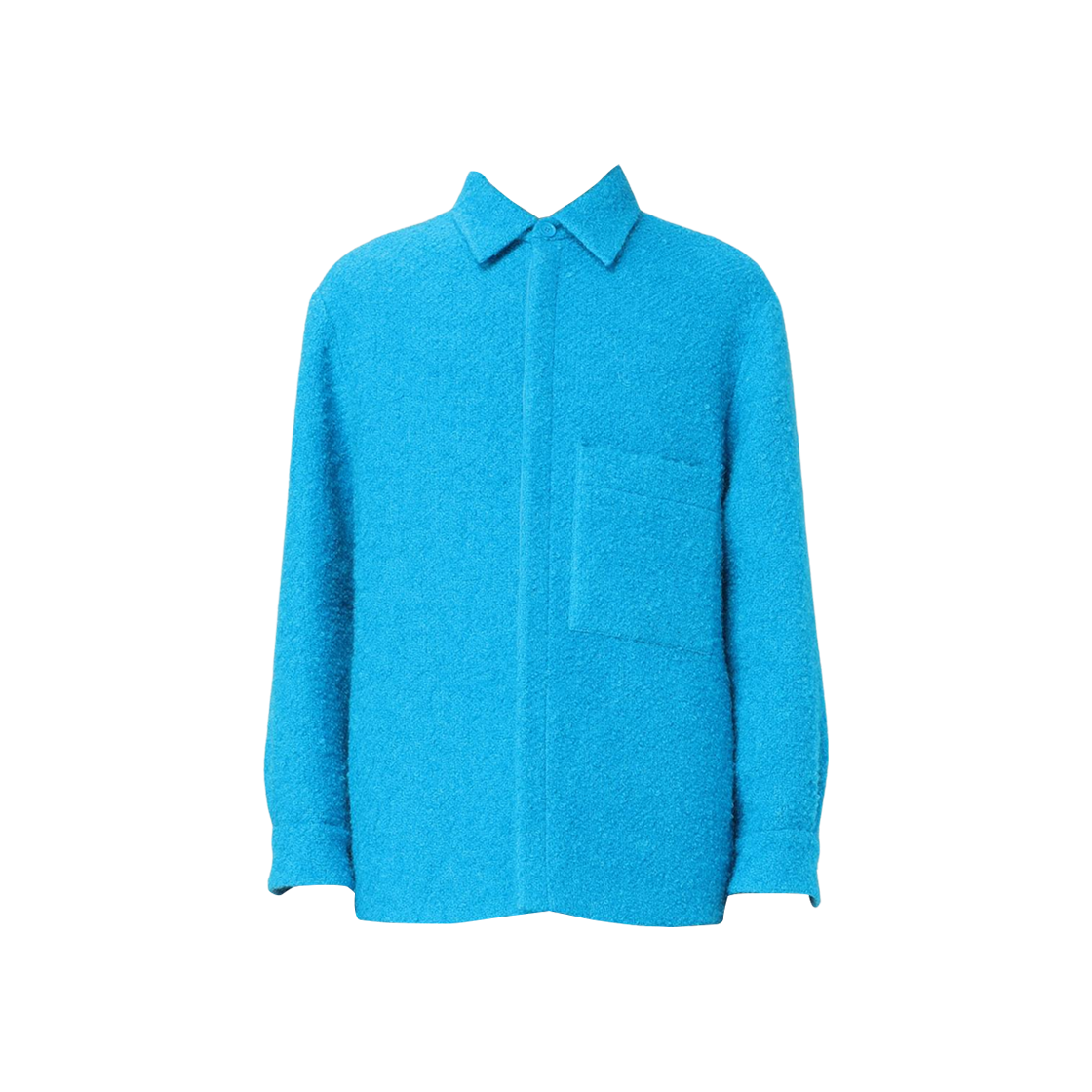 CIT91AGS575 Valentino Mohair Blend Jacket Blue