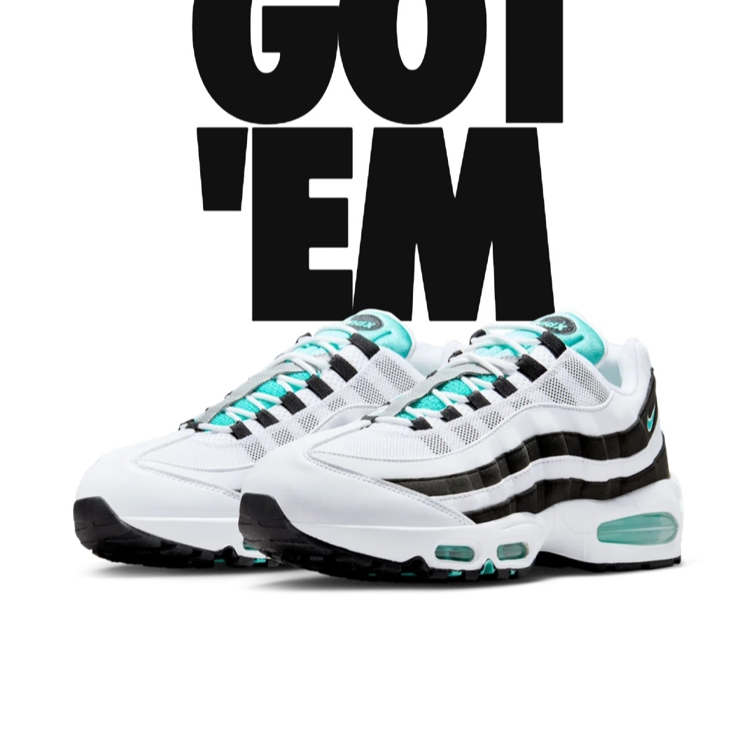 Nike Air Max 95 OG White and Black 착용 스타일 - 1