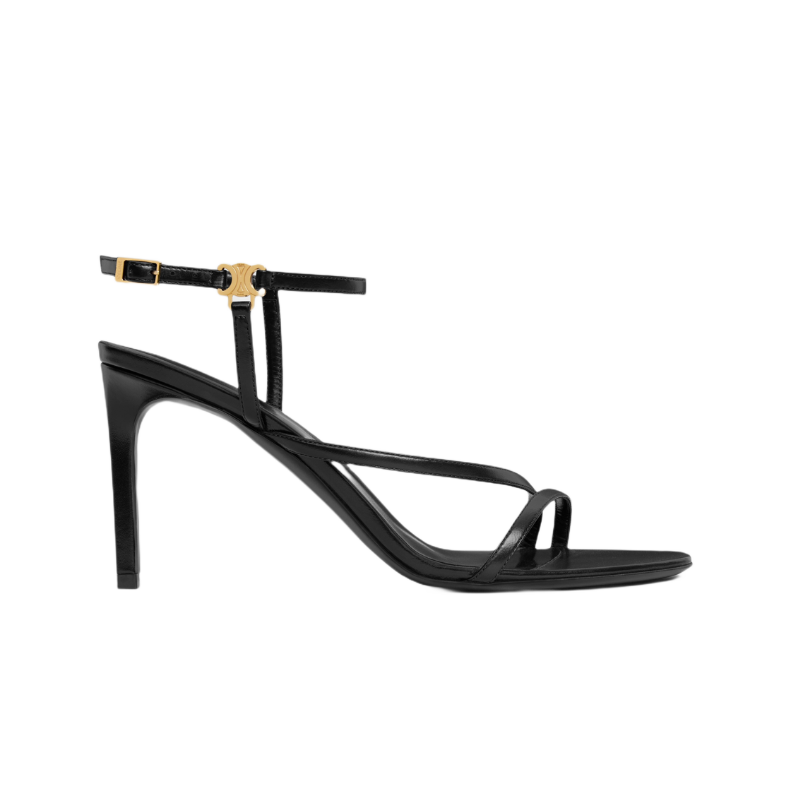 364213958C-38NO (W) Celine Ava Sandal in Lambskin Black