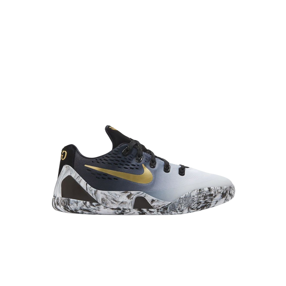 (GS) 나이키 코비 9 엘리트 로우 블랙 화이트((GS) Nike Kobe 9 Elite Low Black White)