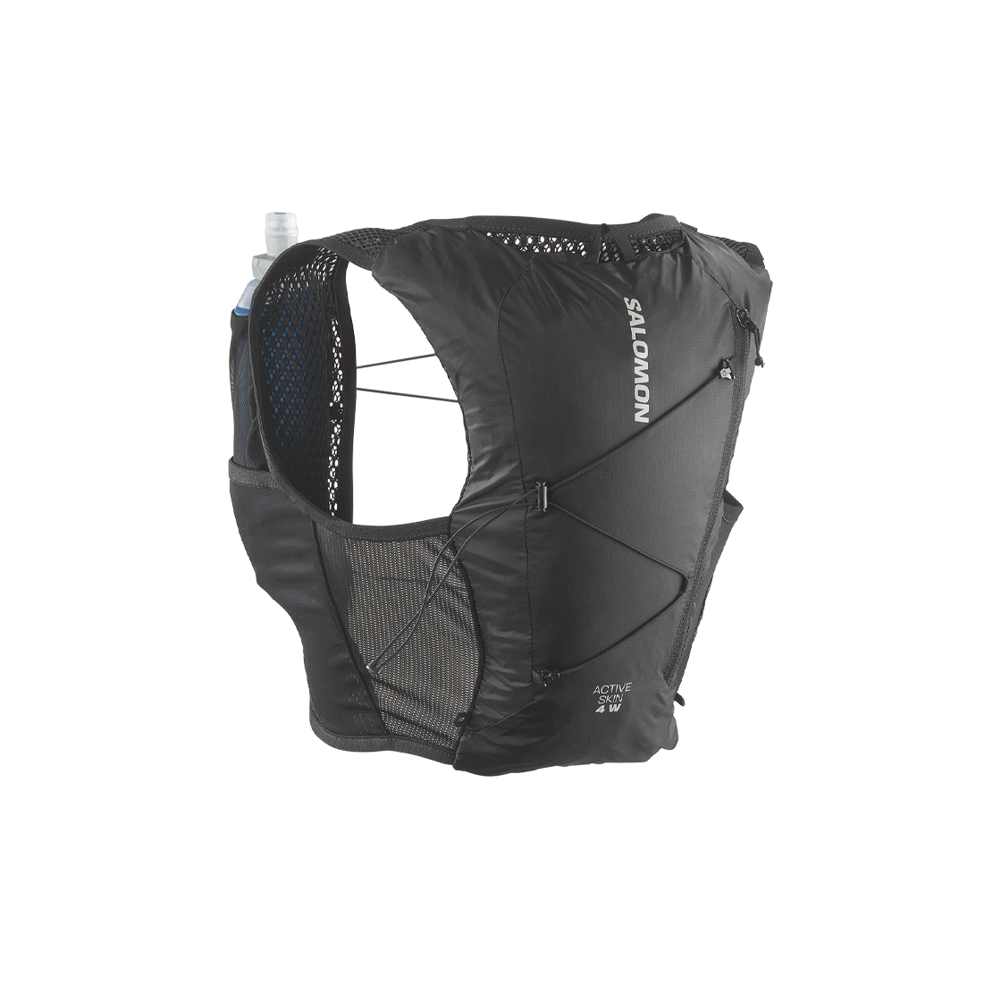 (W) 살로몬 액티브 스킨 4 세트 블랙((W) Salomon Active Skin 4 Set Black)