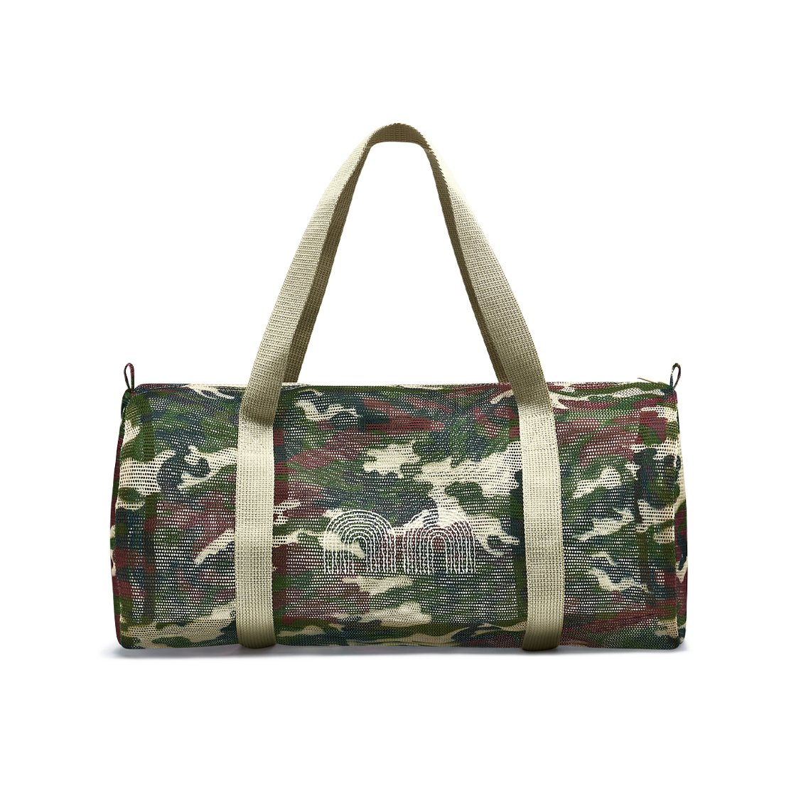 nnac11bec Not New Mesh Boston Bag Beige Camo