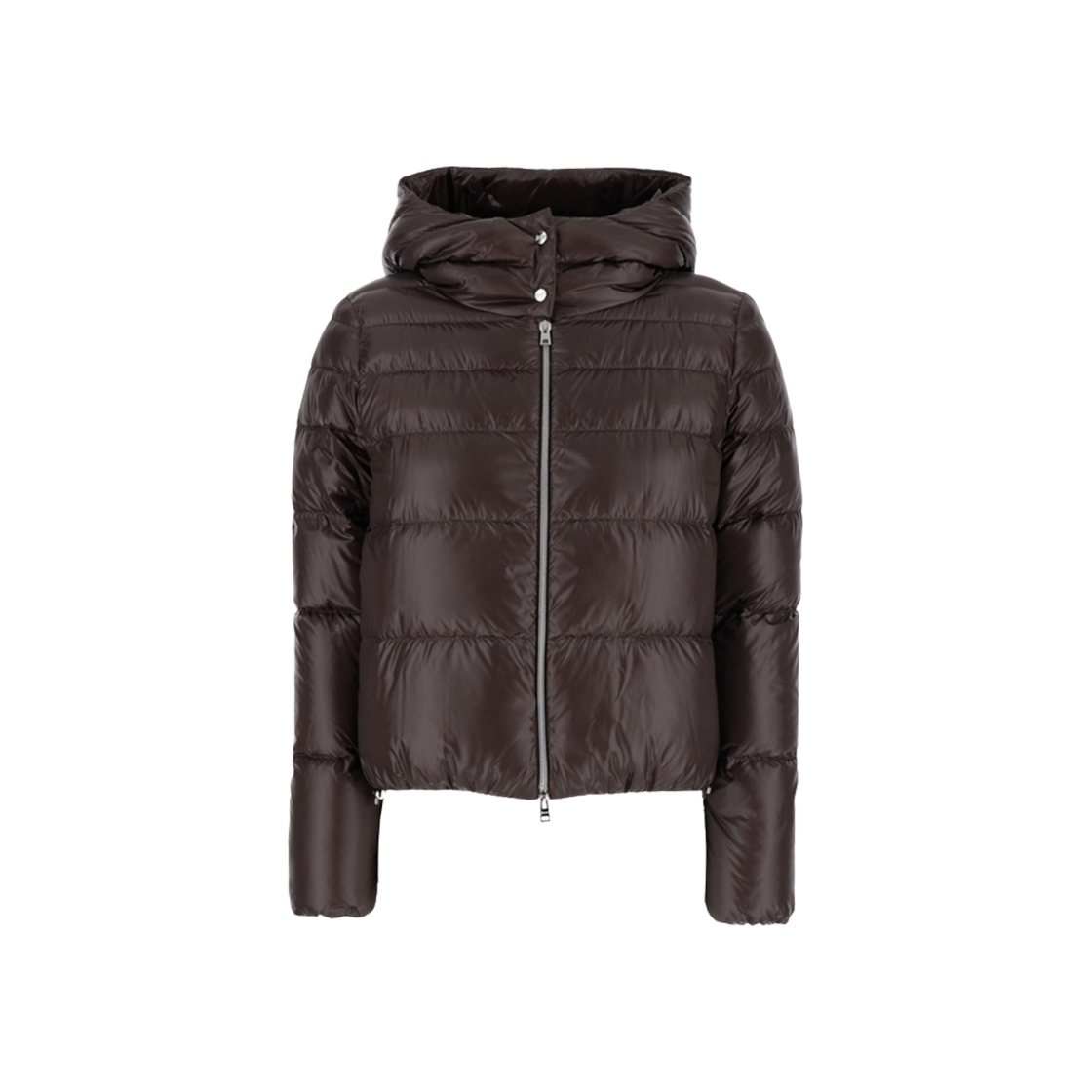 PI00124DR-12017Z-8810 (W) Herno Resort Bomber Jacket In Nylon Ultralight Brown