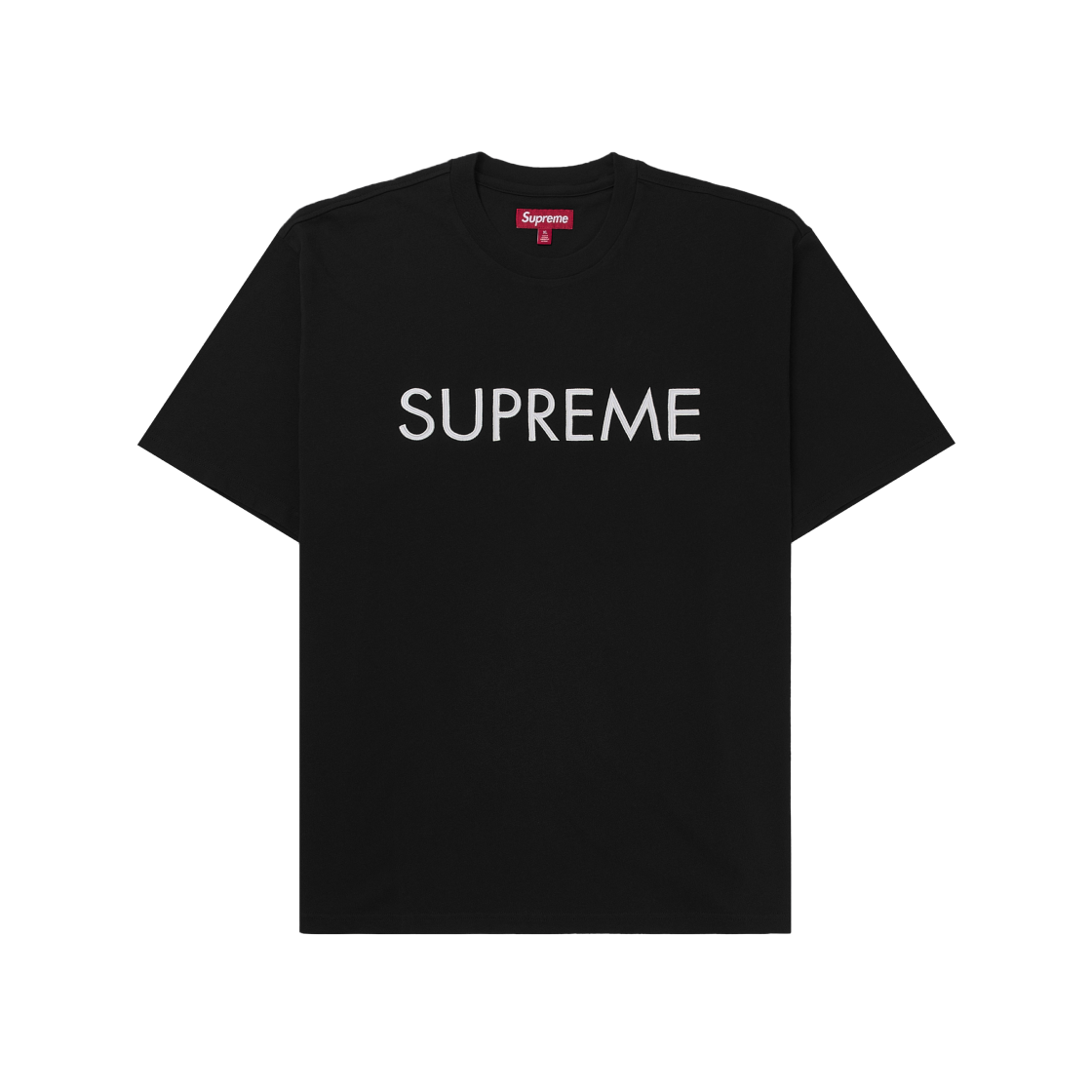 슈프림 캐피탈 숏슬리브 탑 블랙 - 25SS