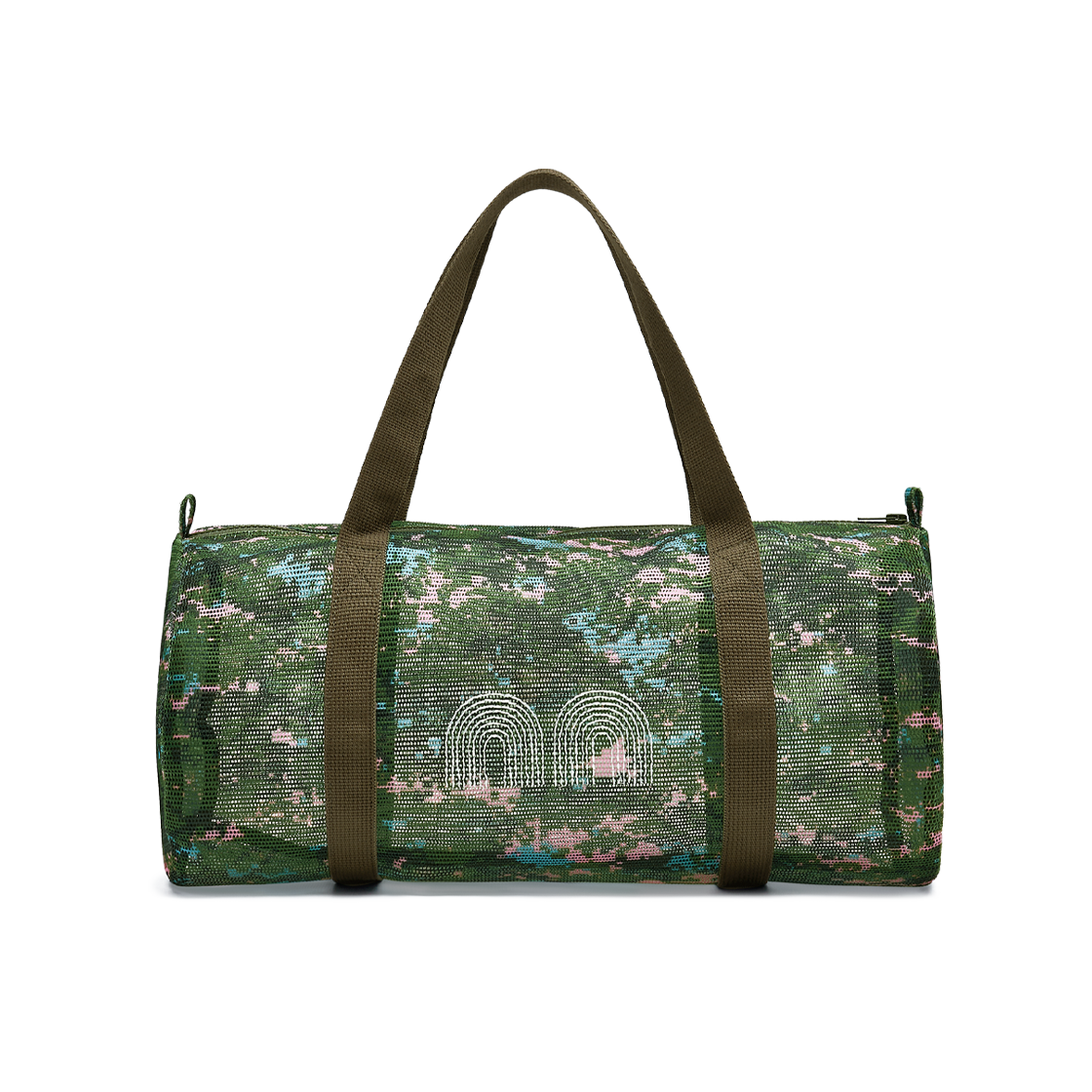 nnac11pkc Not New Mesh Boston Bag Pink Camo