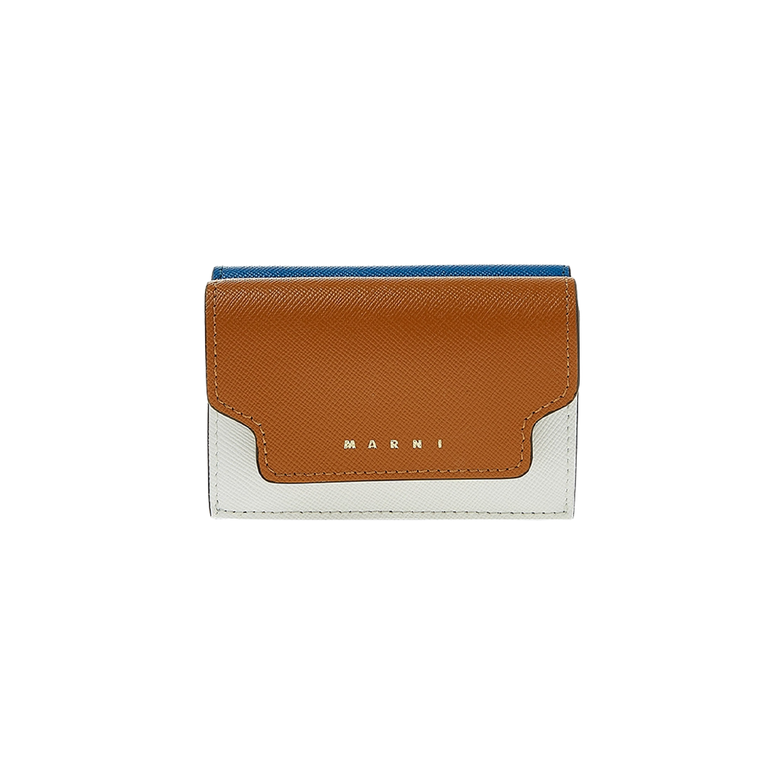 마르니 사피아노 트라이폴드 월렛 디종 릴리 화이트(Marni Saffiano Tri-Fold Wallet Dijon Liliy White)