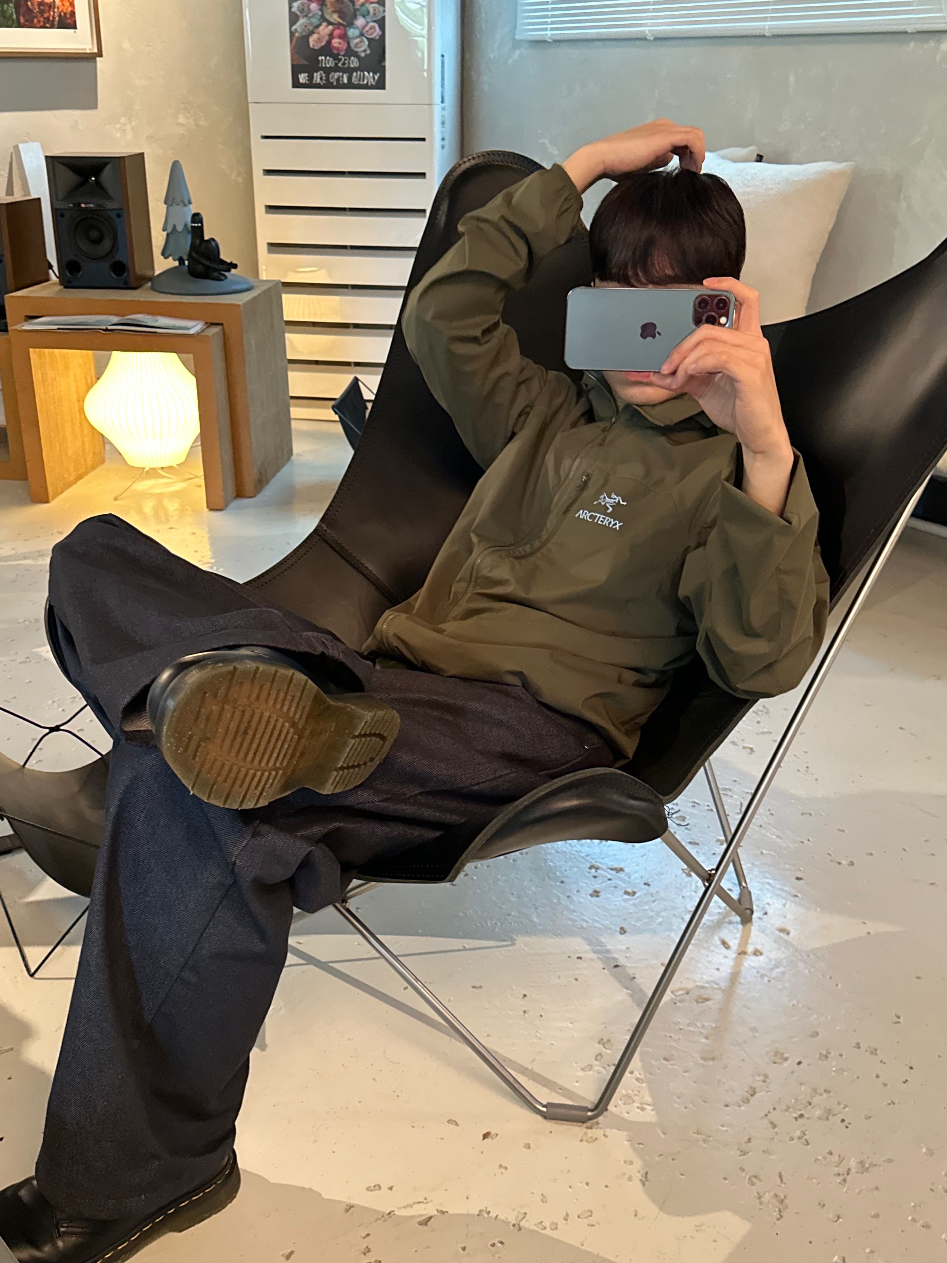 Arc'teryx Squamish Hoody Tatsu 착용 스타일