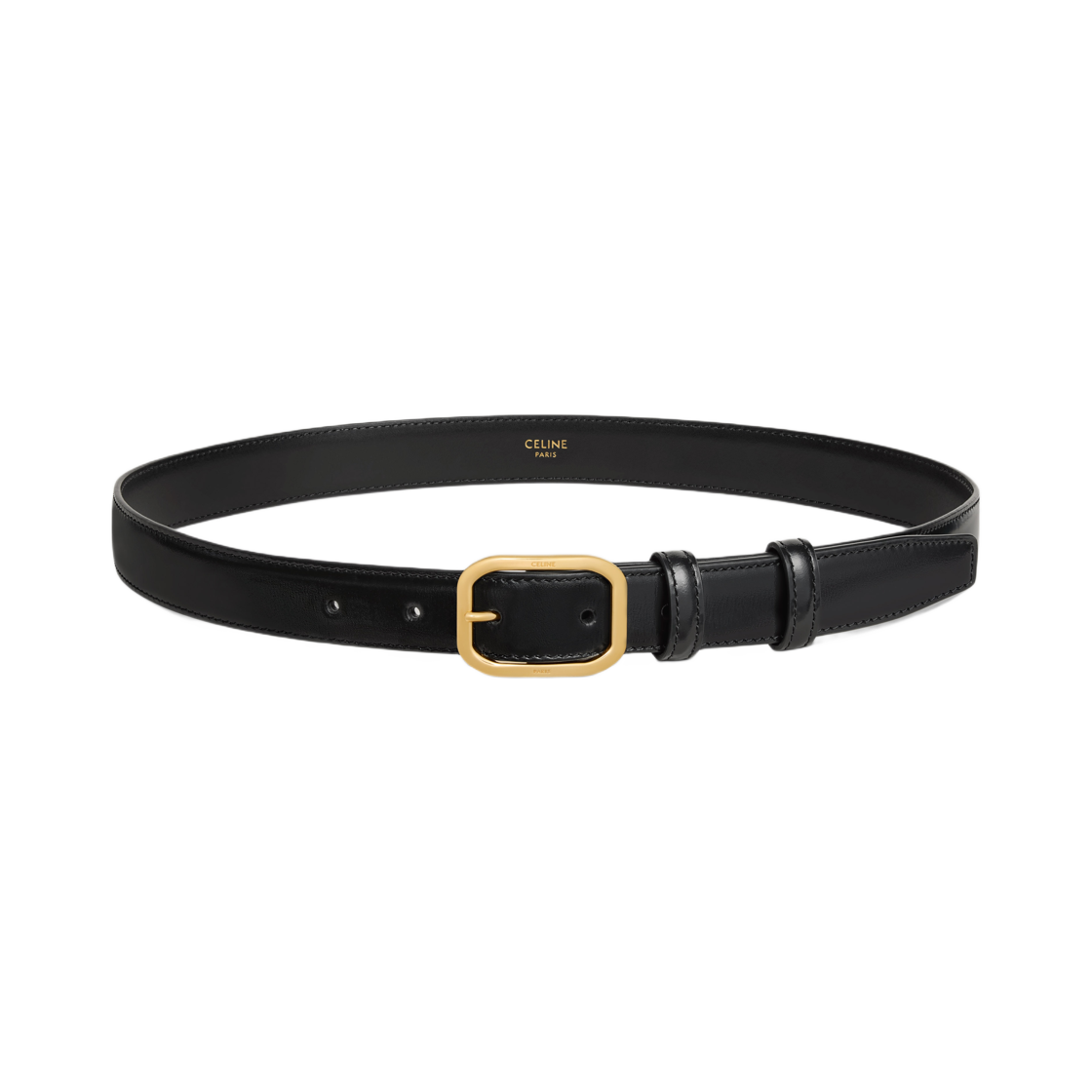(W) 셀린느 BC-16 25mm 벨트 토뤼옹 레더 블랙((W) Celine BC-16 25mm Belt in Taurillon Leather Black) - 2