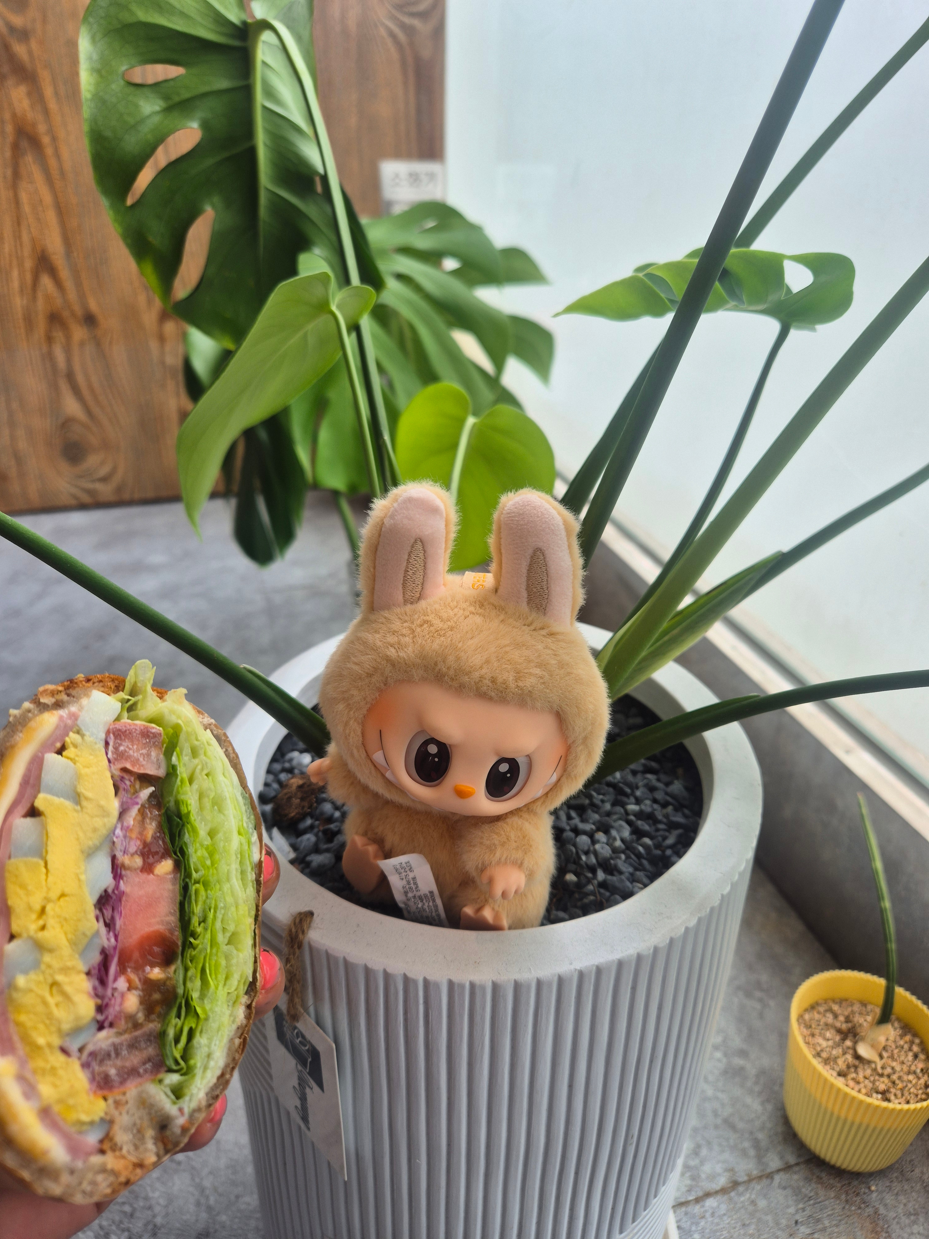 Pop Mart Labubu Let's Play Together Doll Series Baba Keyring (Opened Case) 착용 스타일