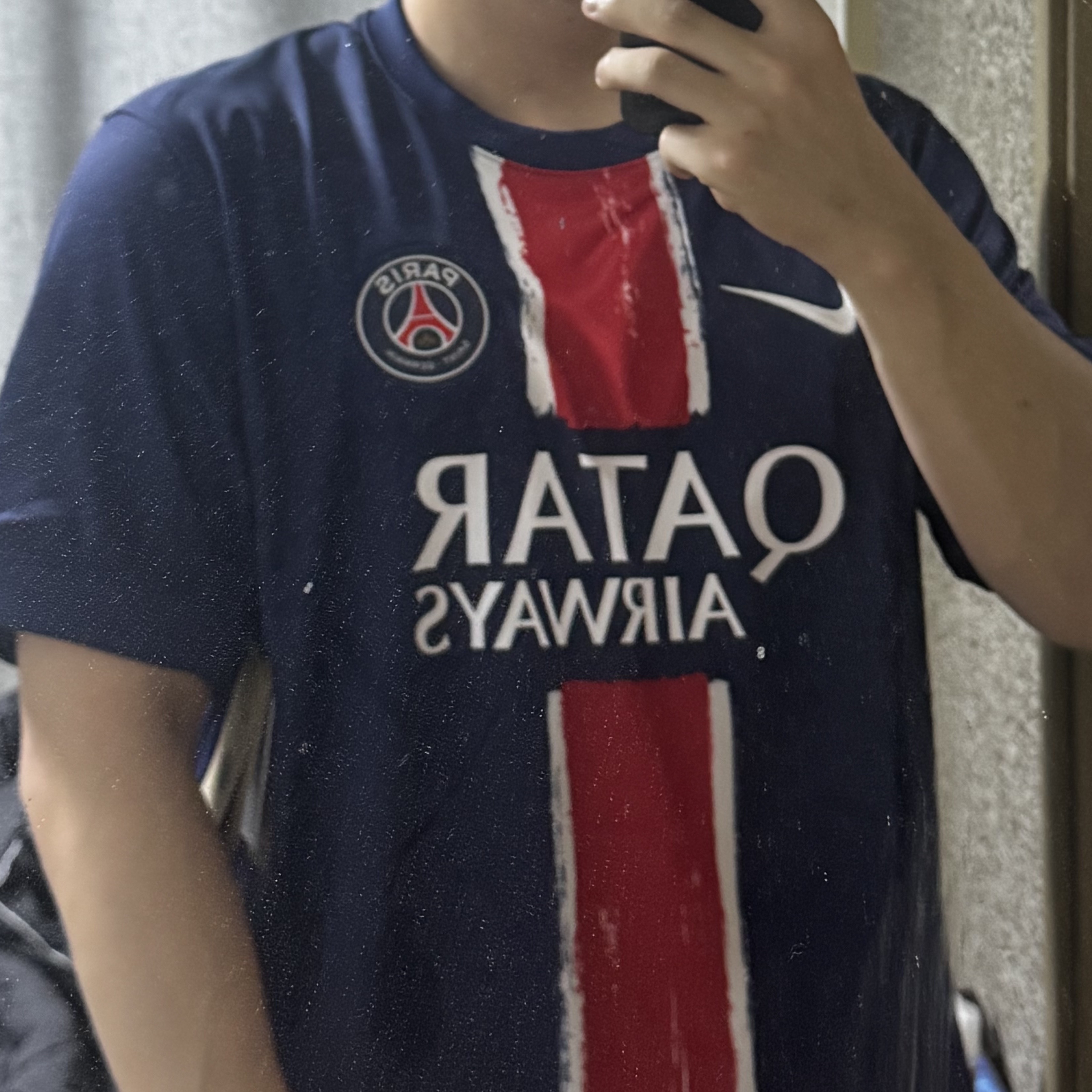 Nike Paris Saint-Germain 2024/25 Dri-Fit Stadium Home Replica Jersey Midnight Navy (Non Marking Ver.) 착용 스타일