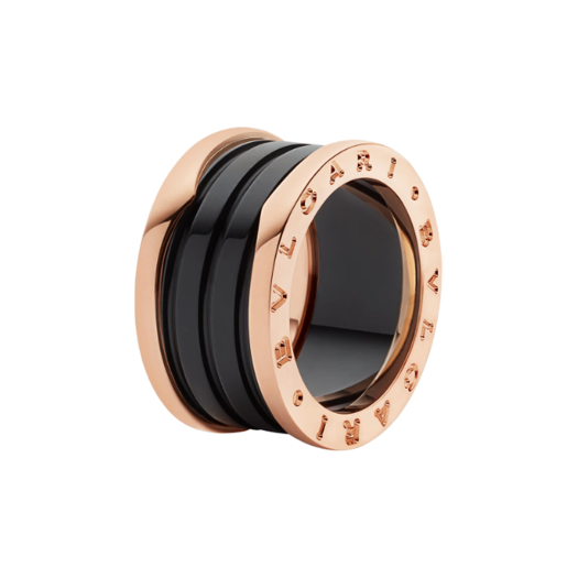 IT8T74ACSR7D Bvlgari B.zero1 4-Band Ring Rose Gold Size 59 345857