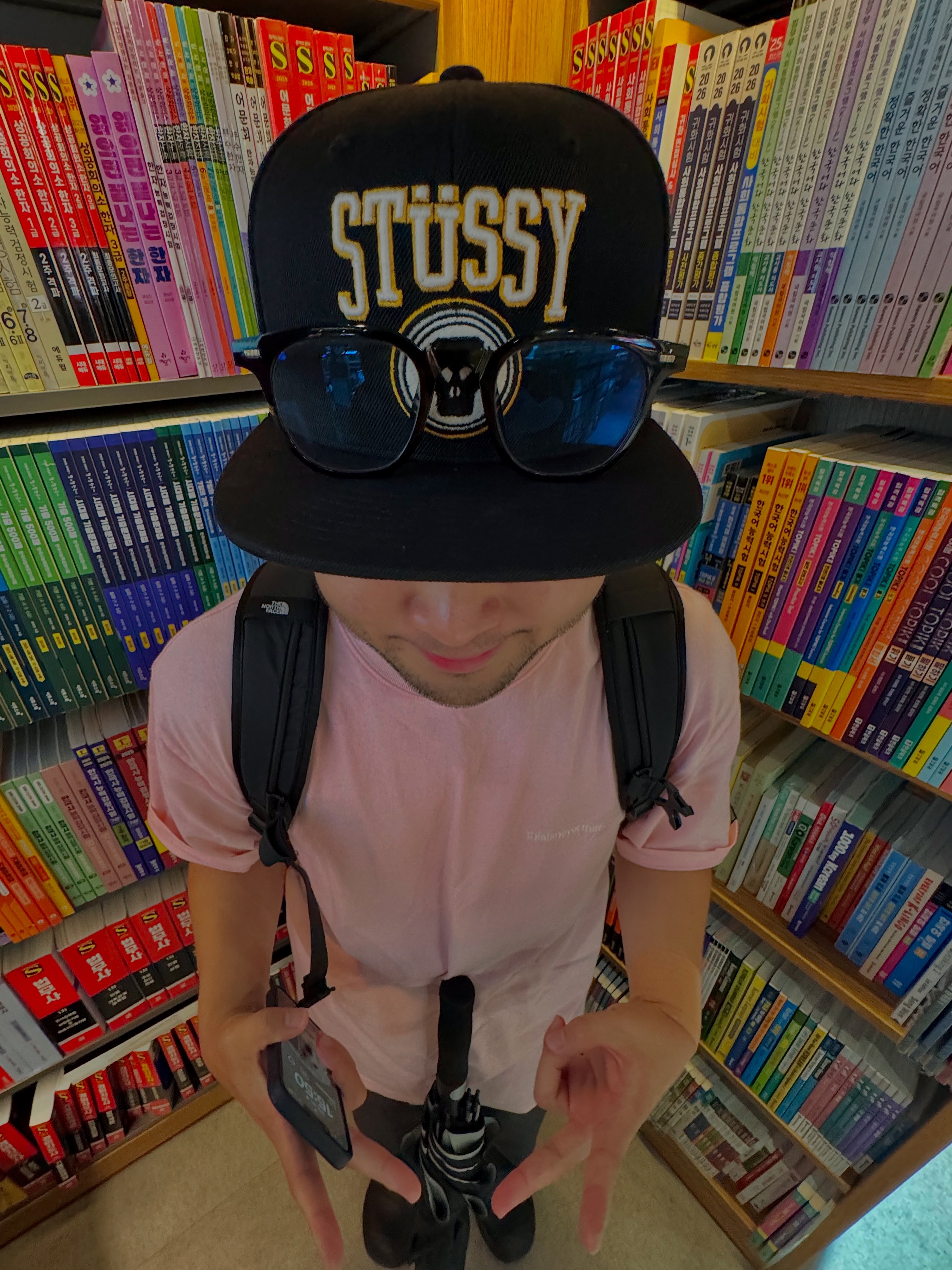 Stussy x Goldie Metalheadz 30 Snapback Black 착용 스타일