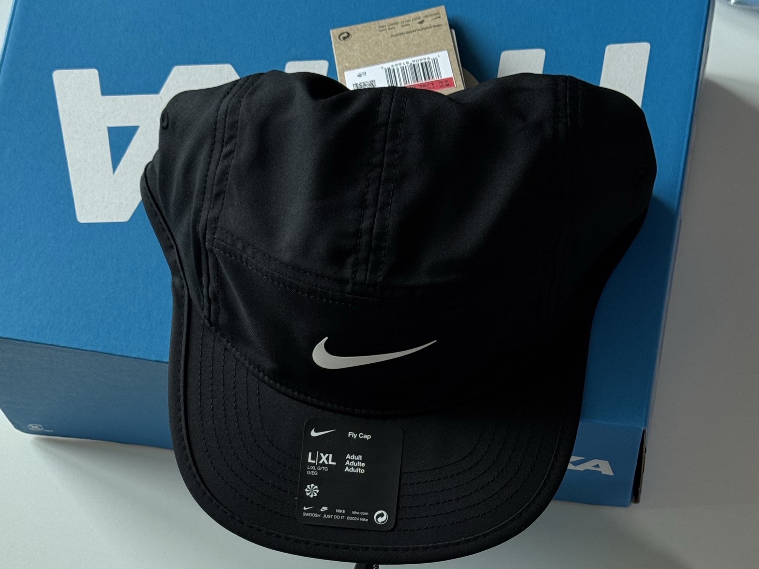Hoka Mafate Speed 4 Lite White Black, Nike Dri-Fit Fly Unstructured Swoosh Cap Black 착용 스타일 - 6