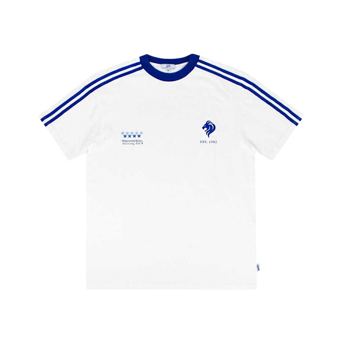 - Samsung Lions 25 Ringer T-Shirt Ivory Blue