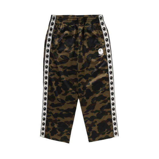 - BAPE 1st Camo Loose Fit Track Pants Green